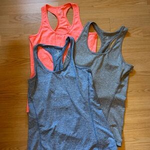 Set of Three Racerback Tank Tops
